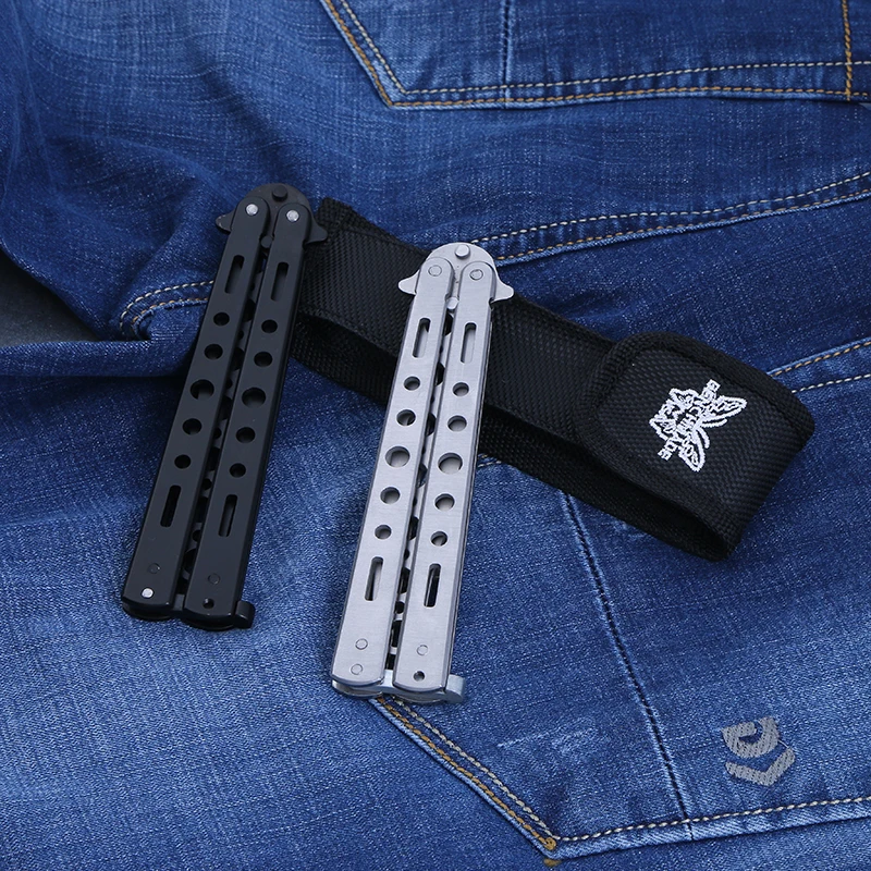 BALISONG металлический тренажер для бабочек игрушки стальной нож Выкидной лезвие