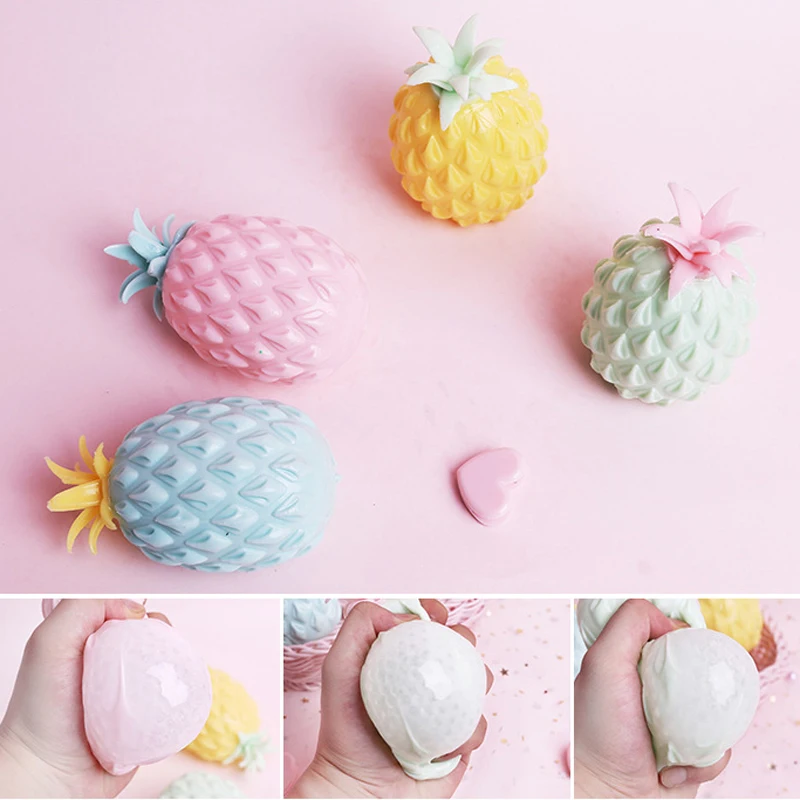 

Squishy Pineapple Elasticity Novelty Toys Anti Stress Sensory Autism Stretchy Squish Anti-Stree Soft Squeeze Stress Relieve