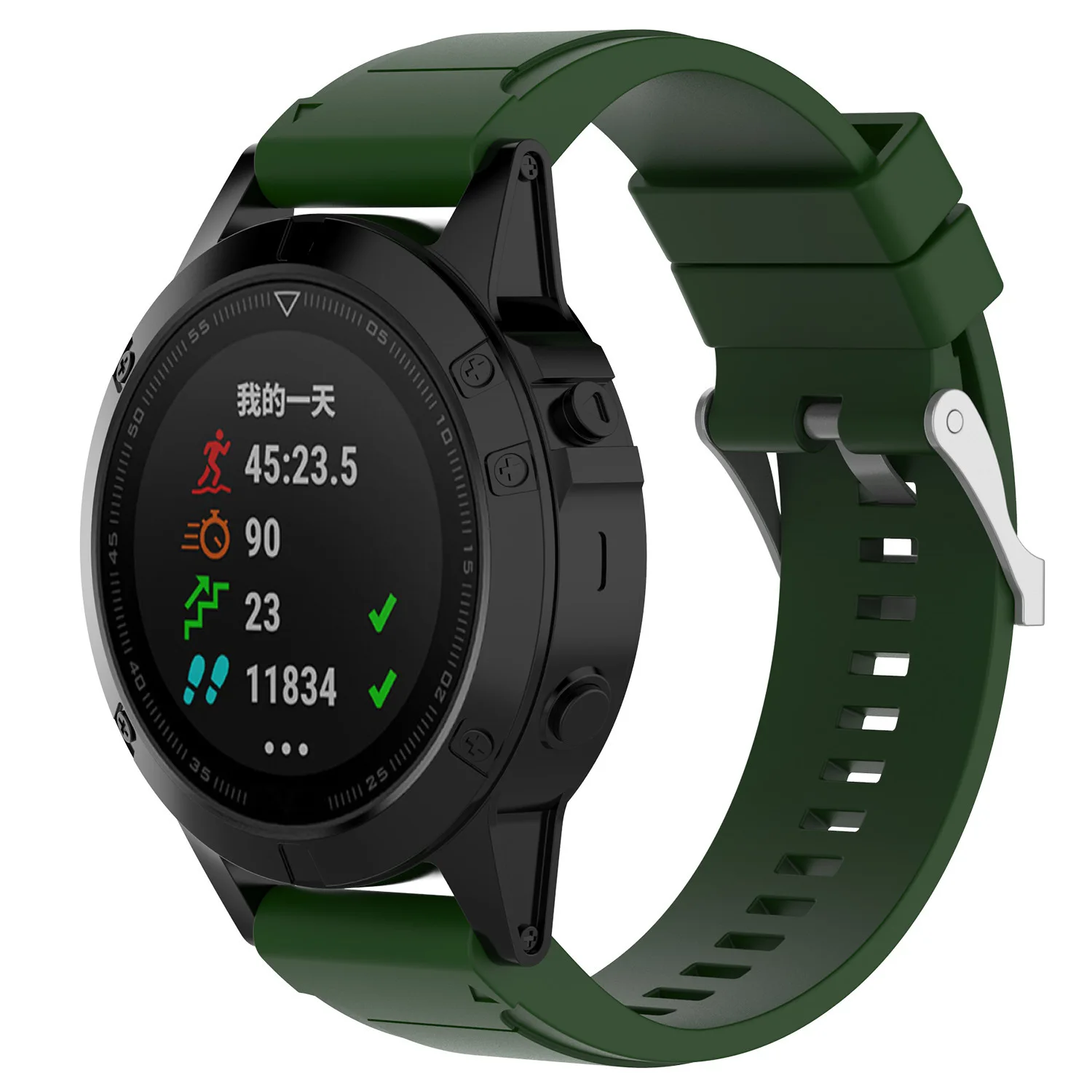 Garmin Fenix 5s полоса 20 мм Ширина легкая посадка мягкий силиконовый ремешок для часов Fenix 5s 5s плюс серебряная пряжка Быстрый Fit Браслет