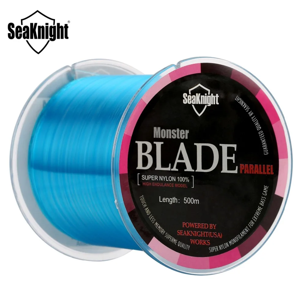 

Seaknight Nylon Fishing Line 500M BLADE 2 to 35LB High Quality Monofilament 0.105-0.500mm Lines Carp Fishing Saltwater/Saltwater