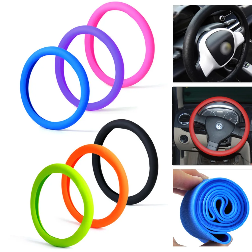 38CM Car Steering Wheel Cover Soft Anti-Slip Steering Cover cubre funda volante stuurhoes coprivolante 38CM Car Steering Wheel Cover Soft Anti-Slip Steering Cover cubre funda volante stuurhoes coprivolante