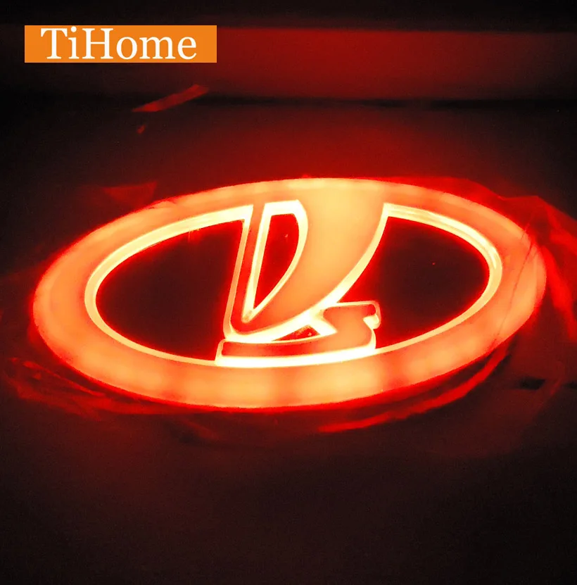 Free Shipping to Russia 4D LED Car LOGO Light Lamp 4D LED car badge light for