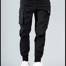 Мужские брюки карго Лоскутные джоггеры брюки мужские брюки в стиле хип-хоп модные повседневные уличные