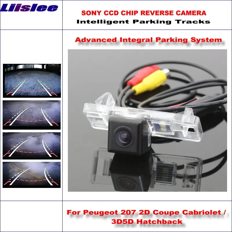 

Liislee Reversing Camera For Peugeot 207 2D Coupe Cabriolet / 3D5D Hatchback Rear View Back Up / Dynamic Guidance Tracks