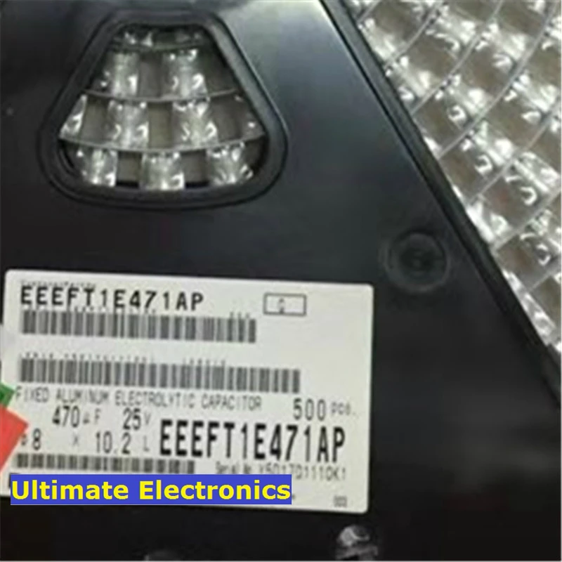 

10pcs/100pcs 470uF 25V FT series 8x10.2 Original 25V470uF EEEFT1E471AP Miniaturized Low ESR SMD Aluminum Electrolytic Capacitor