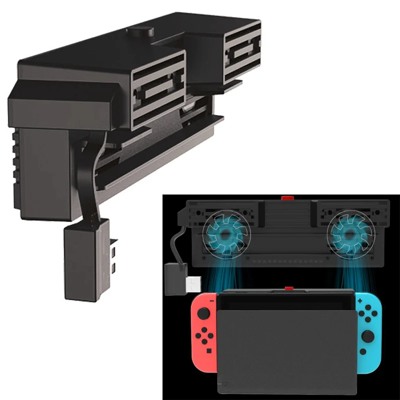 

Nintend Switch 5000RPM Cooling fan 2 Fans External USB Power Super Turbo Temperature Cooler Fan For Nintendo Switch NS Console