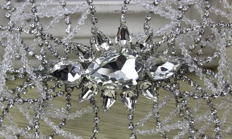 Moda The Great Gatsby Acessório Flor de Cabelo Jóias Pente de Strass Pedaço De Cabelo de Cristal Para Nupcial Da Dama de Honra (3)