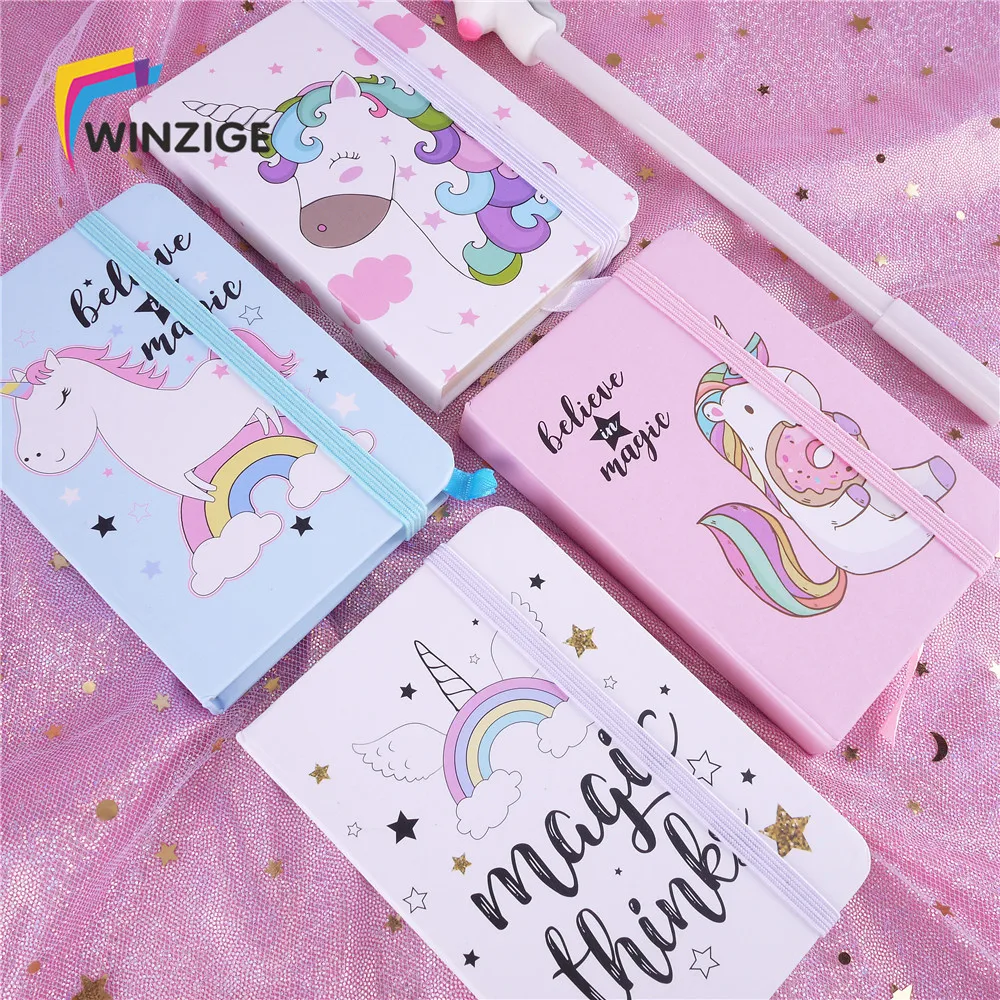 Мультяшный Единорог A7 жесткий чехол Kawaii планировщик учеников блокнот офисные