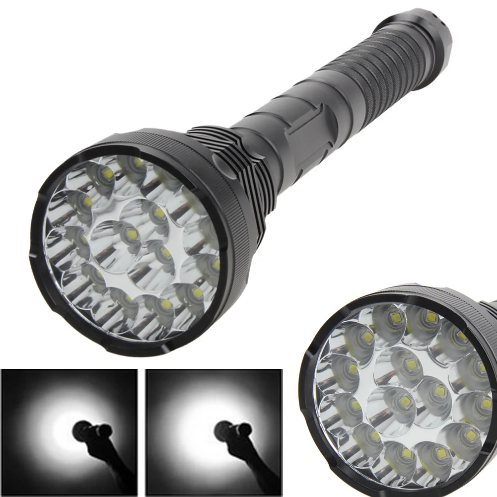 

Super Bright 18000Lm 5-Mode XM-L T6 LED Torch 15T6 Flashlight Torch lamp 4X18650 + Charger