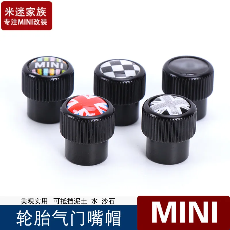 

4PCS Universal Union Jack Car Tire Wheel Rims Stem Air Valve Caps Case Cover For Mini Cooper JCW Countryman Clubman Car Styling