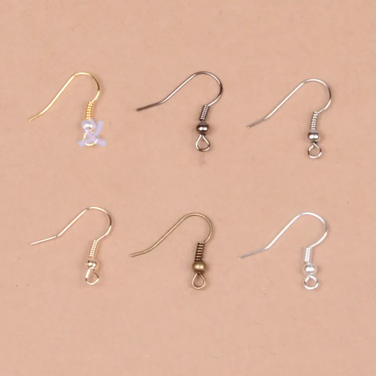 20mm Silver Plated Findings Earring Hooks Clasp Accessories For Jewelry