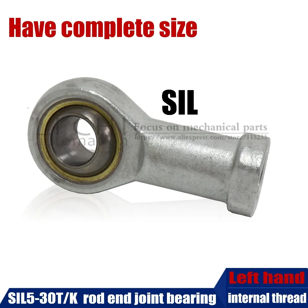 SIL8 rod end joint bearing metric female left hand thread rod end
