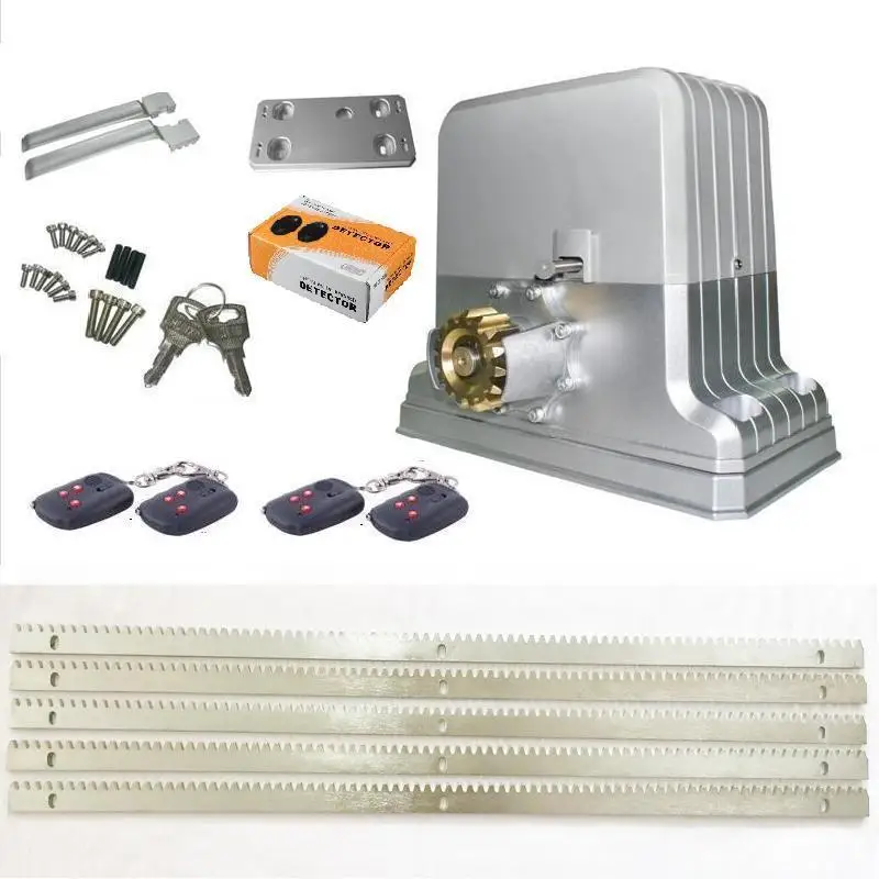 Tracked Sliding Gates opener with 5M tracks for automaticlly beam sensor 4 pcs remote controllsavailable Tracked Sliding Gates opener with 5M tracks for automaticlly beam sensor 4 pcs remote controllsavailable