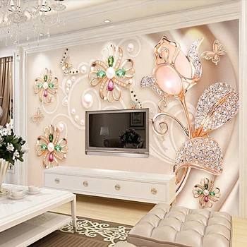 

Decorative wallpaper Modern jewelry high-grade stone background wall decorative painting