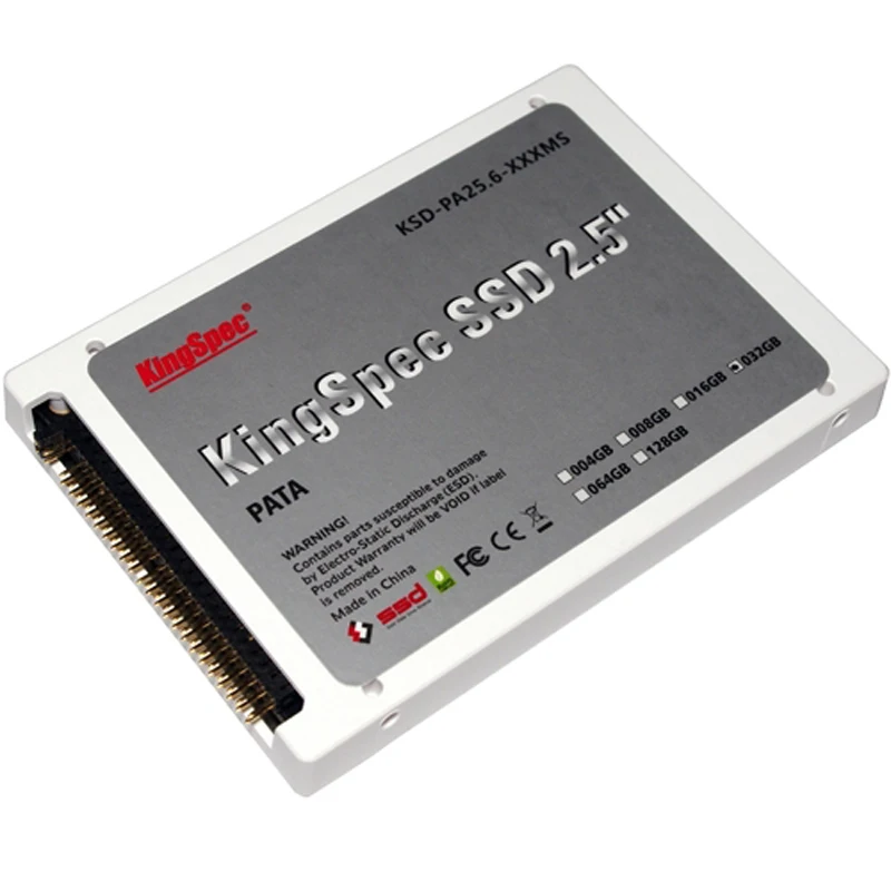 Kingspec plastic 2.5" PATA 44pin ide SSD 32GB MLC Flash Rams storage Solid State Disk for