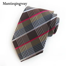8 см галстуки из полиэстера для мужчин костюмы Полосатый плед печатных шеи галстуки Corbatas Мода Мужской шеи галстуки платье с поясом