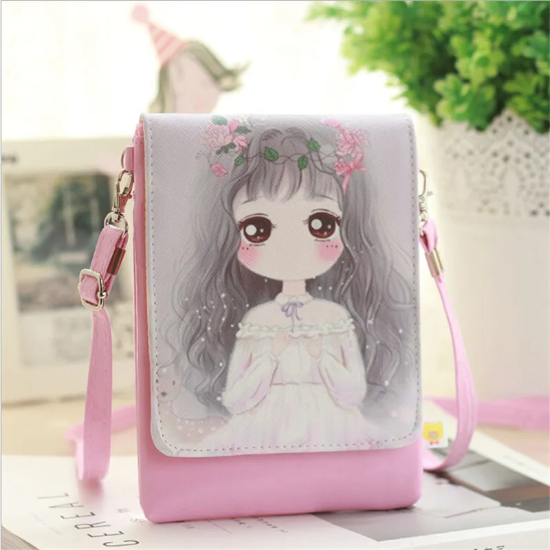 

LKEEP New Cartoon Printed Flap Women Shoulder Bags Female Purse and Handbags Girls gift Children Mini Crossbody Bag For Woman