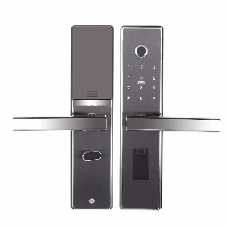  Aluminum Alloy Smart Door Lock Home Keyless Lock Intelligent Semiconductor Fingerprint Electronic L - 33027416289