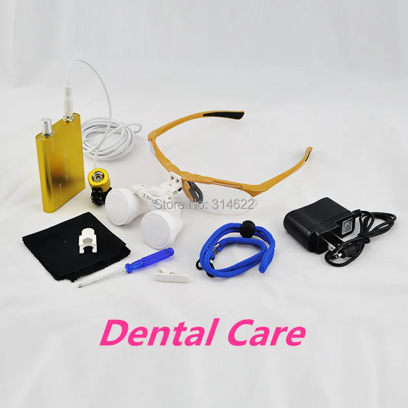 High Quality Yellow magnifying glass 2.5X320 Medical Surgical loupes