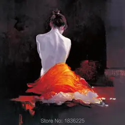 Ручная роспись высокого качества пикантные открытые девочек китайский сексуальная девушка ню освещённости женщин картина маслом горячая