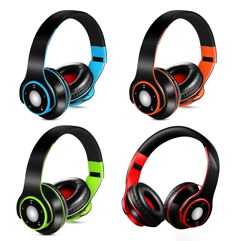 SG-8 Bluetooth 4,0+ EDR наушники Беспроводная стерео Музыкальная гарнитура над ухом TF карта fm-радио складные проводные наушники Hands-free w/Mic Blue