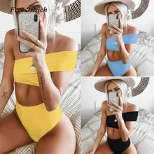 Страусиная одежда, женский костюм, высокая талия, paypal, нижнее белье, пуш-ап, для женщин,, с открытыми плечами, одноцветные, боди для женщин, две части