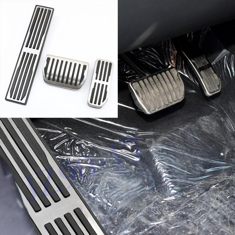 

Punch free Antiskid Pad brake Stainless stee AT pedal & Foot Rest Pedal Fit For Jaguar XE XF XJL F-Type F-Pace 2016-2018 Fitting