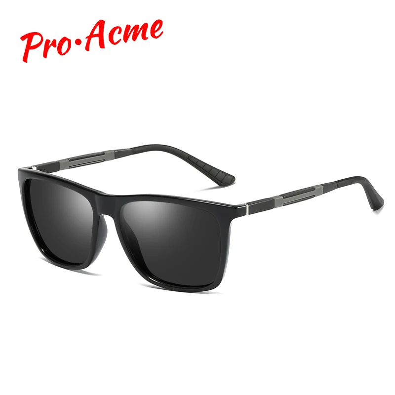 

Pro Acme Men's Aluminum Magnesium Polarized Sunglasses Vintage Square Sun Glasses for Men Driving Night Vision Glasses CC0996