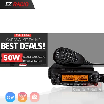 

TYT TH-9800 50W Mobile Radio Transceiver VHF UHF Quad Band Car Radio Station CB Walkie talkie for truckers Ham Radio Toky Woky