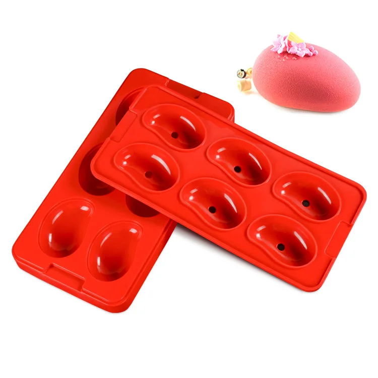 SILICONE MOUSSE MOLD 6 holes 3D Lemon mousse cake mold silicone cake