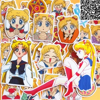 

40 Pcs beauty girl face Sticker for Luggage Skateboard Phone Laptop Moto Bicycle Wall Guitar/Eason Stickers/DIY Scrapbooking