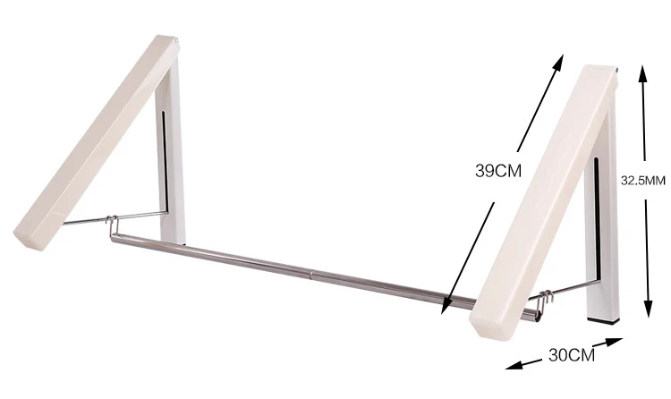 MICCK Складные Настенные растягивающиеся вешалки для одежды, экономия пространства, металлическая Выдвижная внутренняя вешалка для одежды, вешалка для полотенец organization N