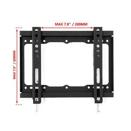 Фиксированный Плоский ЖК-дисплей светодиодный тонкий ТВ настенный кронштейн тв держатель крепление для телевизора Arm подходит для 1"-37" Максимальная поддержка 20 кг вес