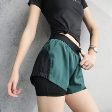 Женские профессиональные сексуальные шорты для йоги тренировки фитнеса Спортивная одежда для бега для женщин спортзала прохладная летняя Высокая талия спортивная одежда