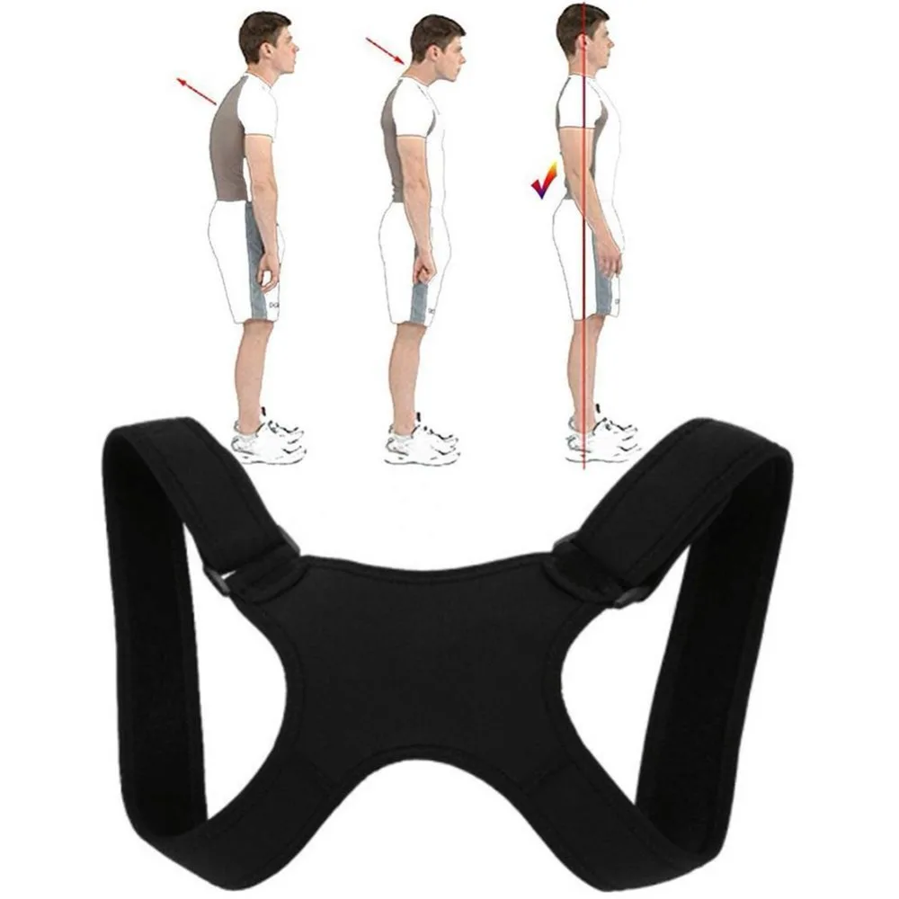 

Adjustable Back Brace Posture Corrector Spinal Support Belt Shoulder Bandage Lumbar Correction Corset Orthosis For Men Women