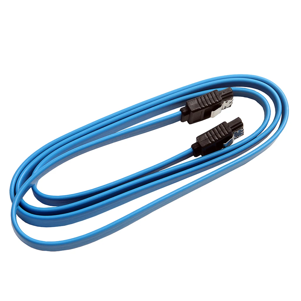 2pcs 1M SATA 3.0 III SATA3 SATAiii High Speed 6GB/s Data Cable Cord Blue