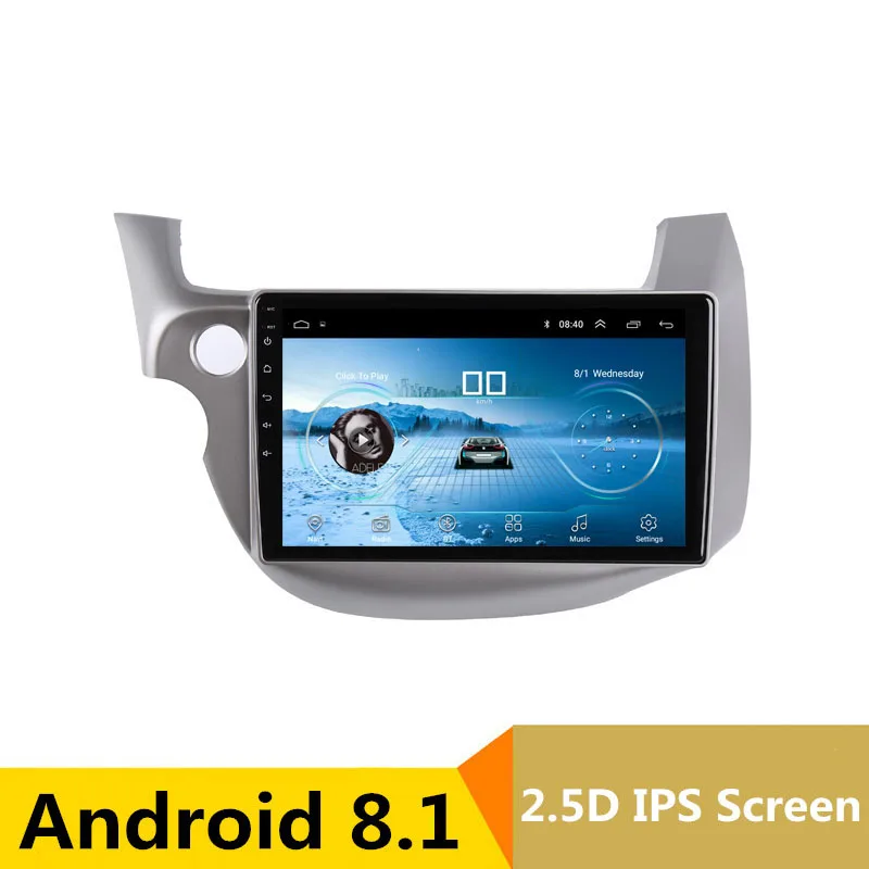 

10" 2.5D IPS Android 8.1 Car DVD Multimedia Player GPS For honda Fit jazz 2008 2009-2013 audio car radio stereo navigation