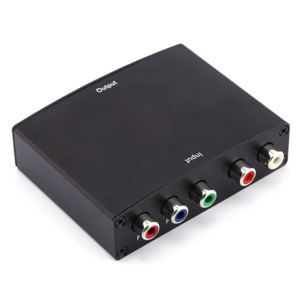 

Component RGB YPbPr to HDMI Converter Video Audio Adapter YPbPr/RGB + R/L audio to HDMI AV 1080P