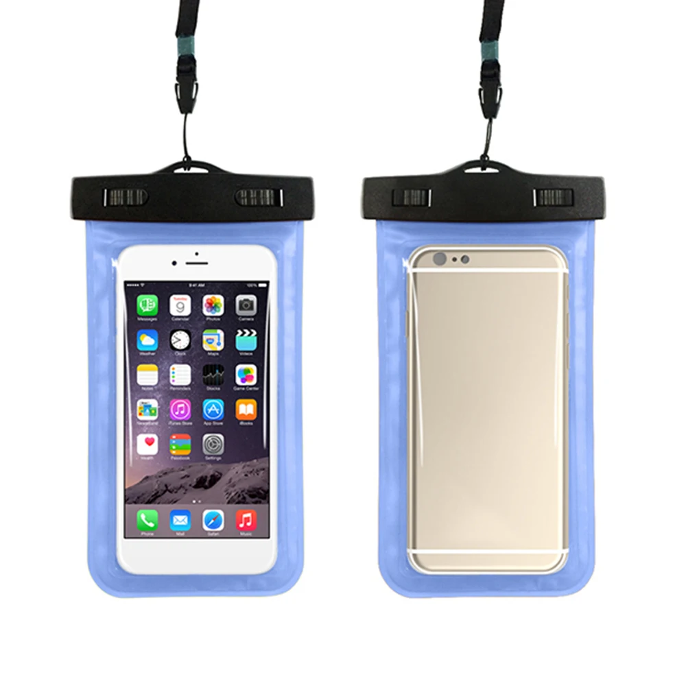 

For iPhone XS 8 7 Samsung S9 HUAWEI P30 Touch Screen Mobile Phone Cell Phone Transparent Cover PVC Waterproof Underwater Bag