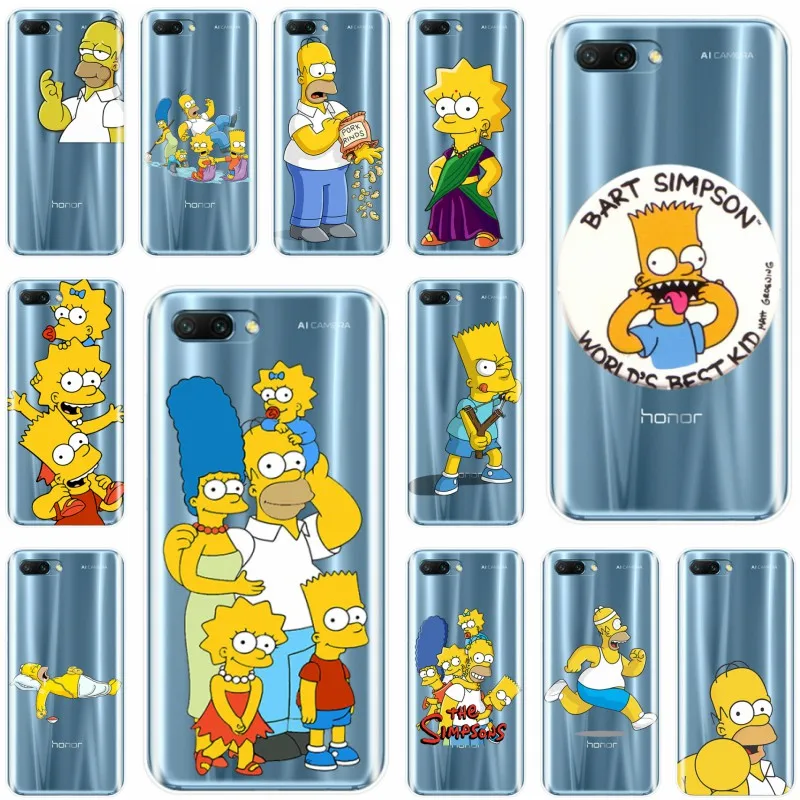 

The Simpsons Cartoons Cover Soft Silicone TPU Phone Case For Huawei MATE 7 8 9 10 20 pro Honor 8 9 10 V10 NOTE10 lite