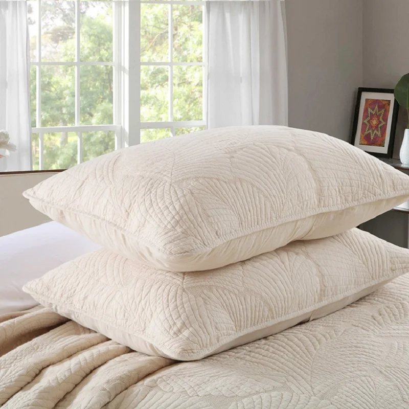 CHAUSUB Classic Cotton Quilt Set 3PCS Bedspread on Bed Embroidered Bed Cover King Queen Size Summer Coverlet Blanket for summer quilt summer quilt set