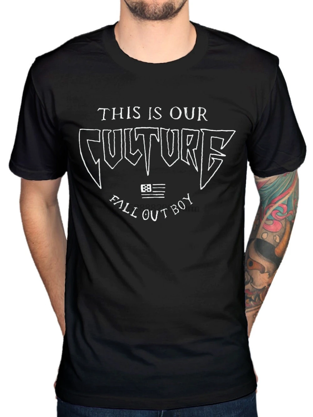 

Print T Shirts Short Printing 2019 Fall Out Boy This Is Our Culture T-Shirt Rock Band Indie Summer Style Casual Clothing