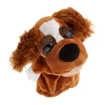 

Animals Of Hand puppets Mini Doll Flannel and PP cotton Gift Toy Baby-Ears Feathers Dog