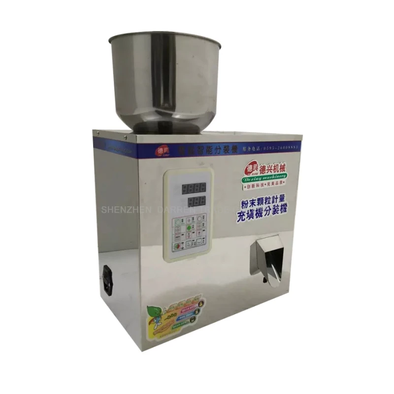 

1PC 5-100g Tea Packaging Machine Grain Filling Machine Granule Medlar Automatic Salt Weighing Powder Seedfiller Machine 110/220V