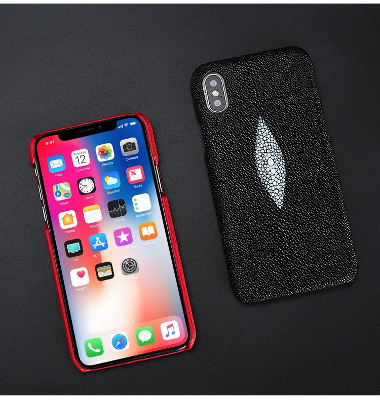 Роскошный чехол для телефона s для iPhone 7 8 Plus X Xs Max чехол настоящая жемчужина рыбья кожа задняя крышка для 6 6s 6p 7p 8p чехол
