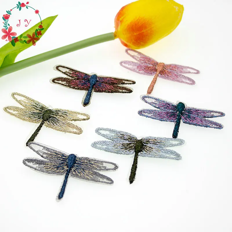 20pcslot mix embroidery mesh dragonfly applique 40cm translucent 20pcslot mix embroidery mesh dragonfly applique 40cm translucent