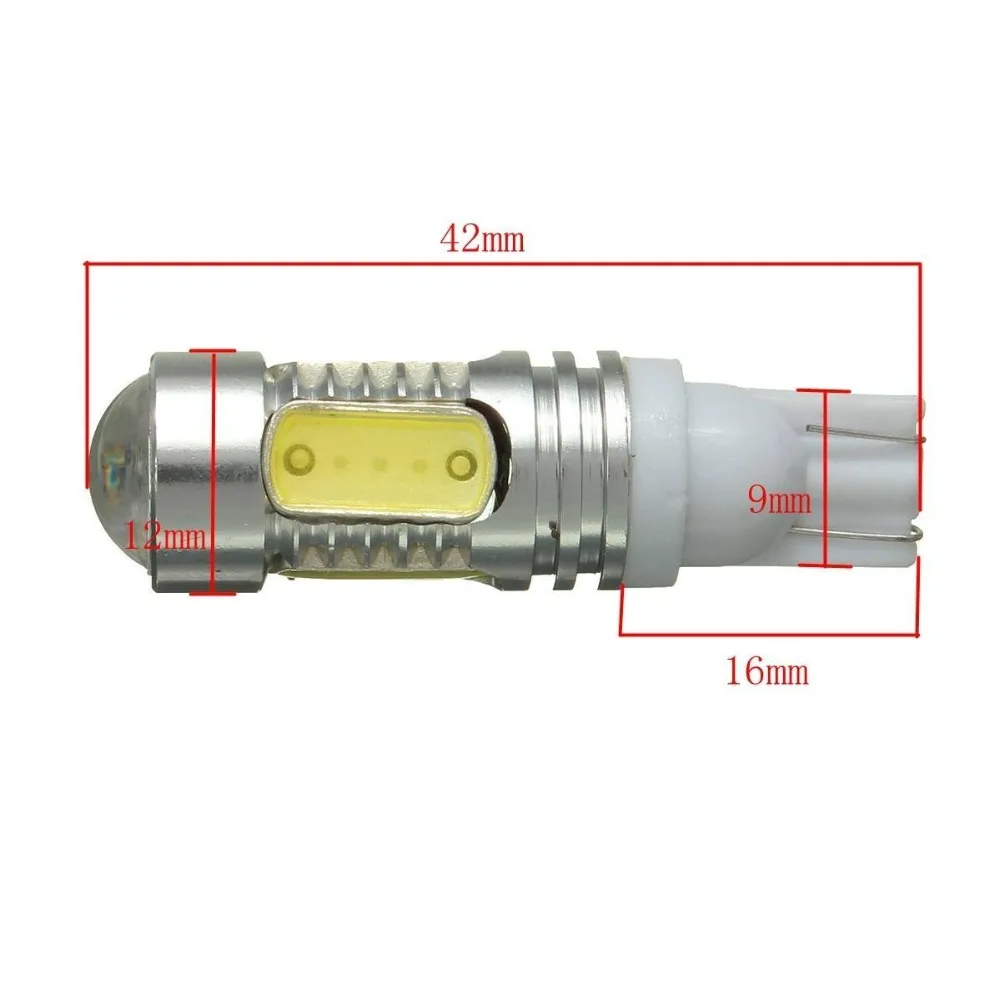 Автомобильная светодиодная лампа T10 2 шт. 4 COB + 1CREE XP E Chip LED W5W автомобильная для