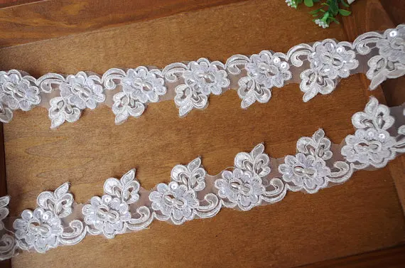 sequin lace trim