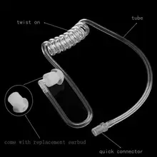 Интерком воздуховод наушник сменная Воздушная трубка Ушная затычка Замена для двухсторонней радиосвязи Walkie Talkie наушник гарнитура аксессуары