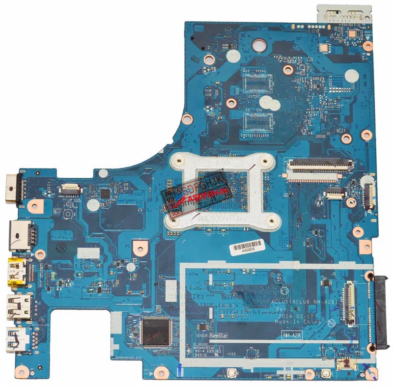 Discount  Original FOR Lenovo G50-45 Laptop Motherboard A6-6310 1.8GHz CPU ACLU5/ACLU6 5B20F77219 NM-A281 ful